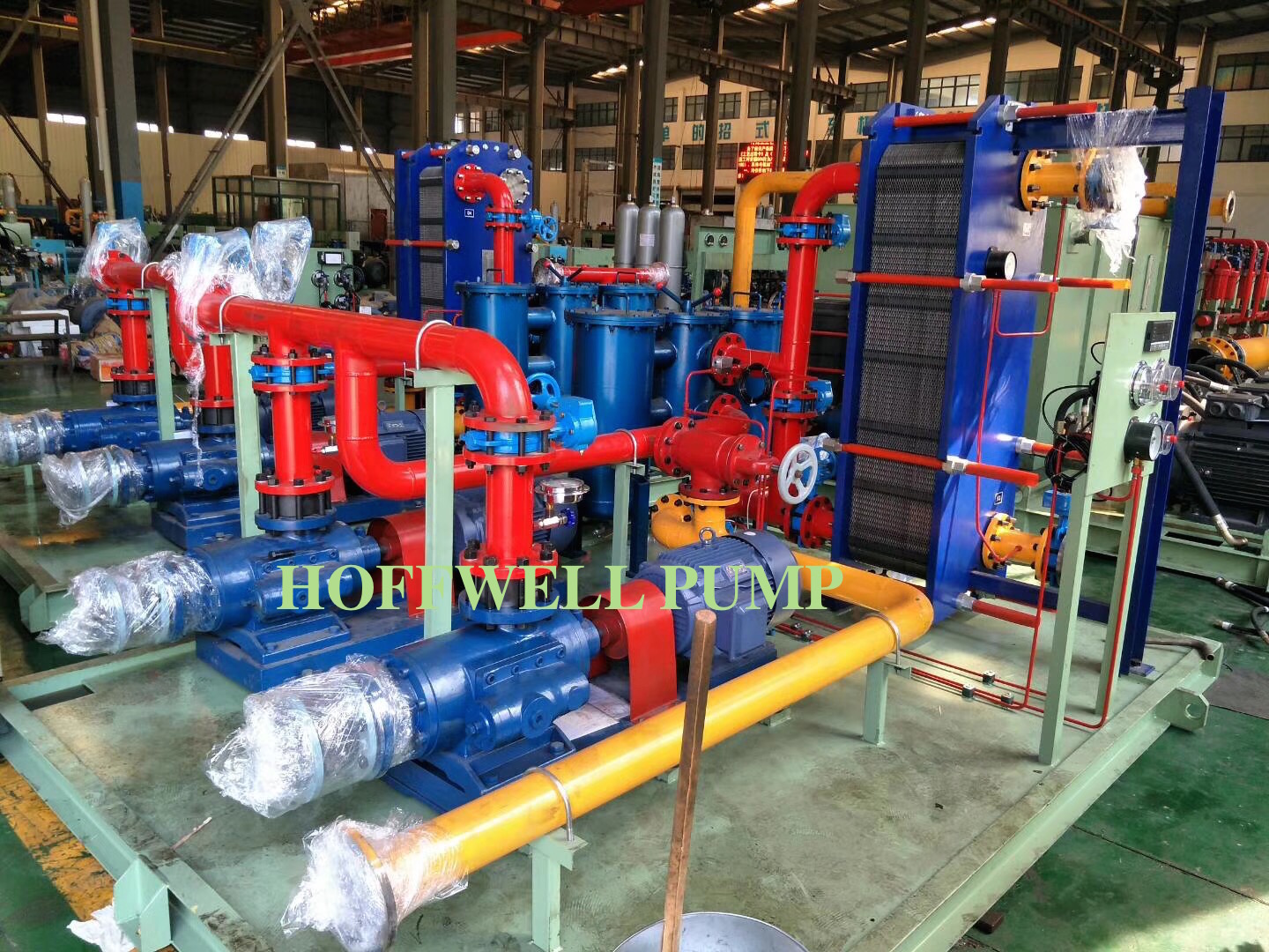 Welcome 2018. Our customer used our SNH triple screw pump